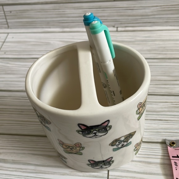 🆕 Rae Dunn | Dogs in Glasses Themed Storage Container - Picture 8 of 9